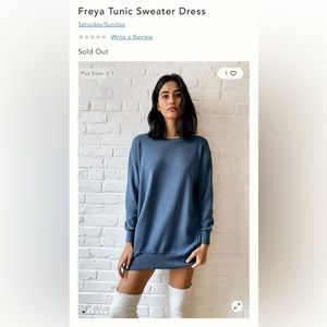 Anthropologie Tunic Sweater Dress XL